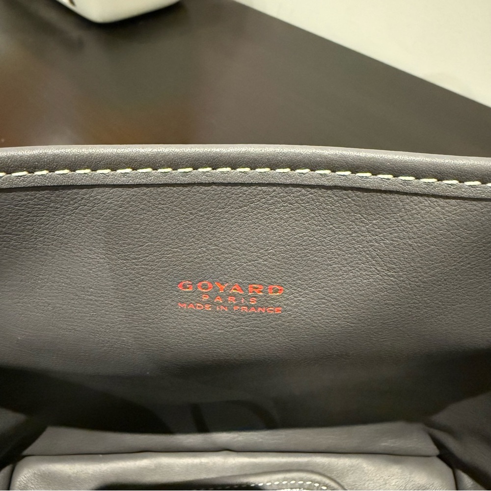 GOYARD Mini Anjou Coated Canvas and Leather Tote Bag - Picture 11 of 13